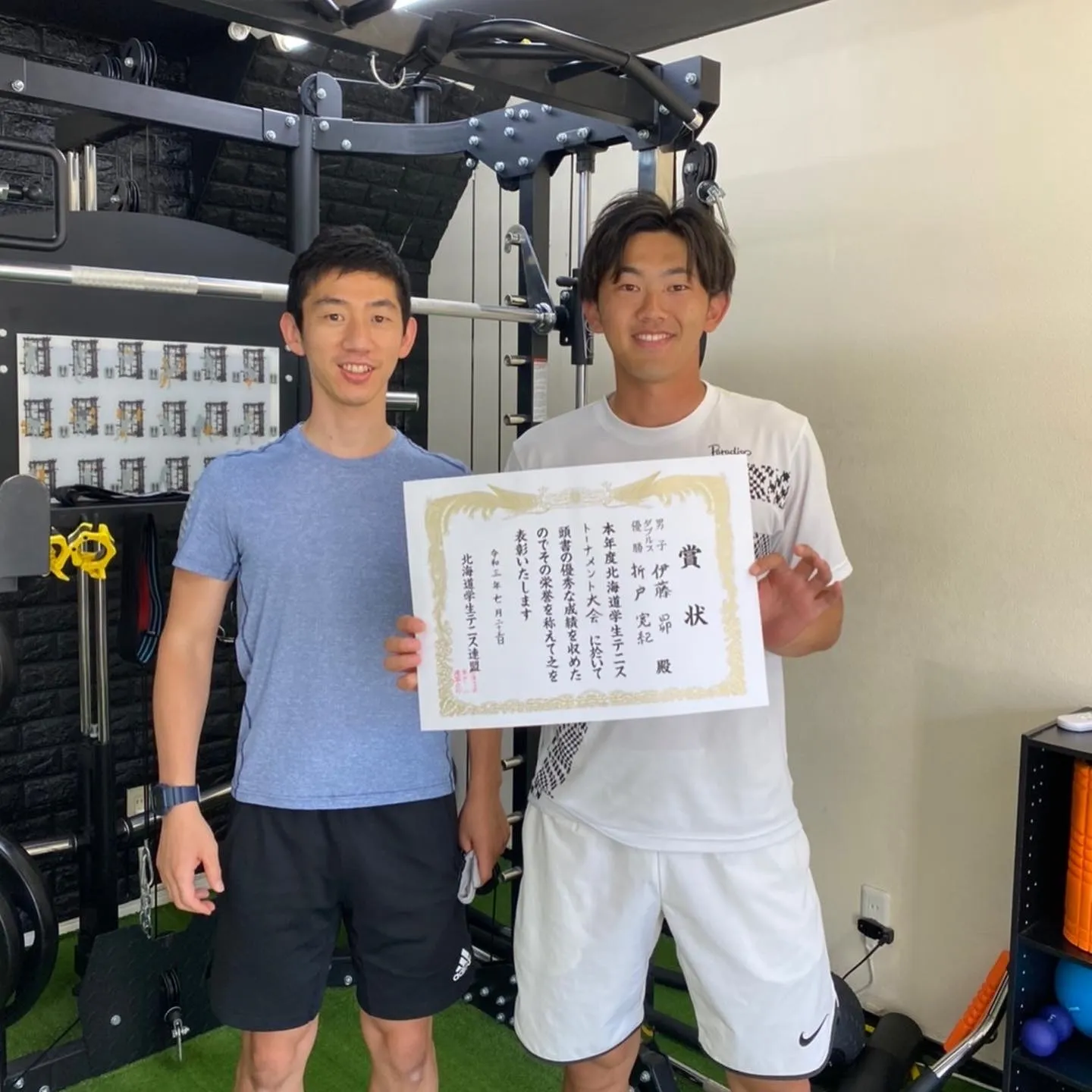 サーブ・ストロークの威力アップ！北海道ダブルス優勝。全国出場